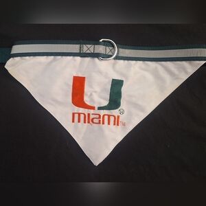 Pets First Miami Hurricans Collar Bandana, Large